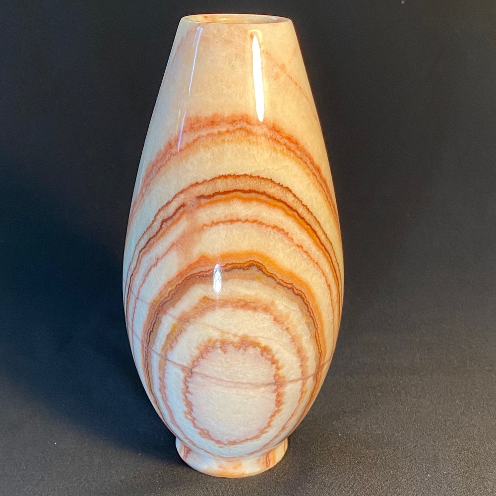 Alabaster onyx marble vase